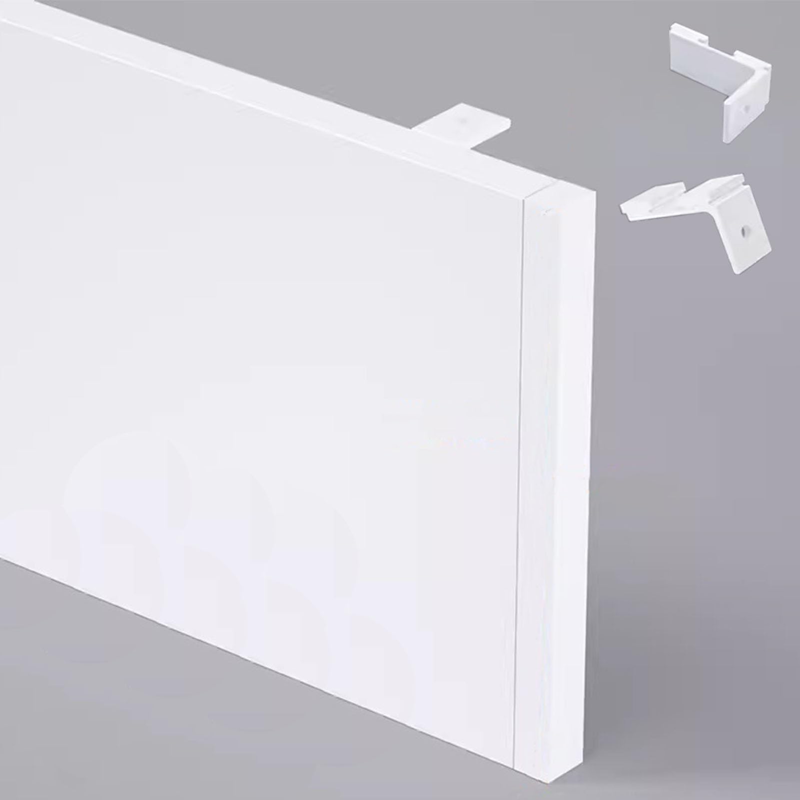 Cenefa de aluminio blanca de techo: soluciona el espacio visual de tus cortinas con 3,5 m