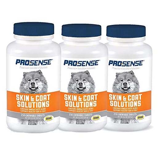 ProSense Skin and Coat Solutions, 3 Bottles (250 Tablets Each)