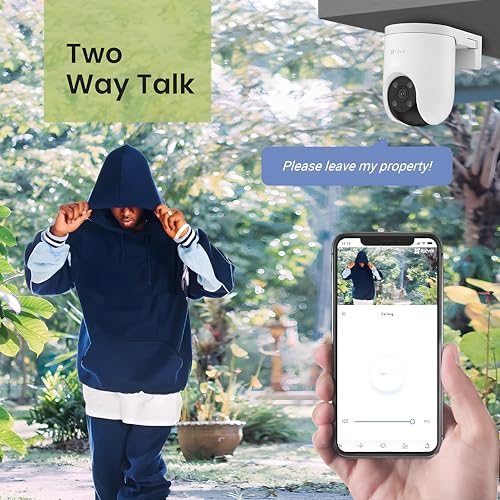 Image of EZVIZ H8C 2304 * 1296 (3MP) 1296p 4G Wireless Camera, 2K Resolution, Ai Powered Human Detection, Color in Night, Two Way Talk, Weatherproof Design, All Sim Support