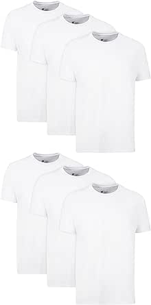 Hanes Men&#39;s Cotton, Moisture-Wicking Crew Tee Undershirts, Multi-Packs Available