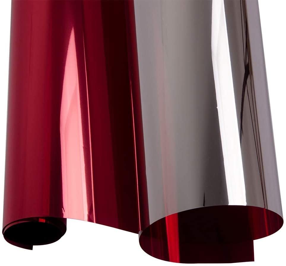 PSSC Window Film Reflective One Way Glass Privacy Solar Tint Self-Adhesive Red 7m x 1520mm โ image 1