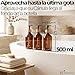 Imagen de FCINNOVA Dispensador Jabon Baño Ambar Mate 500ml Set de 3 Botes para Gel y Champu Acondicionador Embudo para Rellenado Este Dosificador Jabon Baño es Elegante practico y mantendra su Ducha ordenada