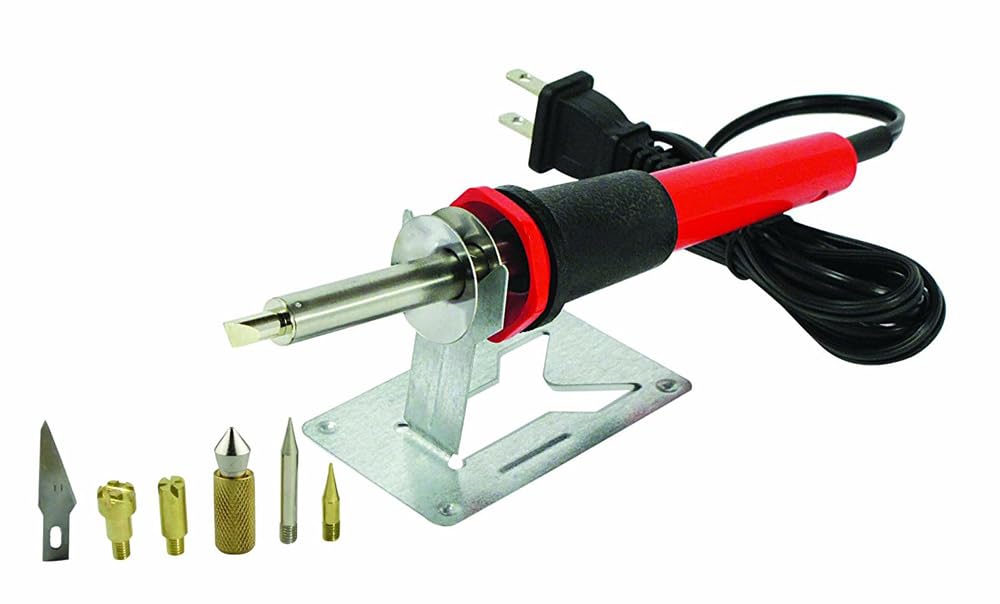 SE 9-Piece Wood Burning Pen Set - Interchangeable Tips, UL Approved, 25W - Ideal for Crafting, Soldering, Melthing, Cutting - WP30