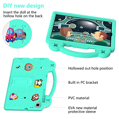 Housse silicone EVA vert pour Galaxy Tab A 10.1 avec béquille