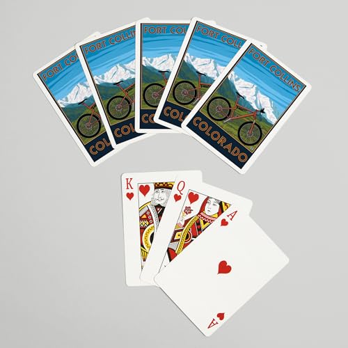 Lantern Press Fort Collins Colorado Baraja de Poker 52 cartas miniatura 7