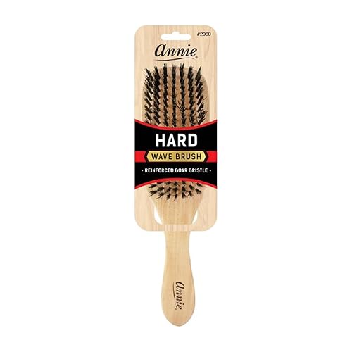 Annie Cepillo de cerdas de nailon y jabalí de onda dura, marrón claro