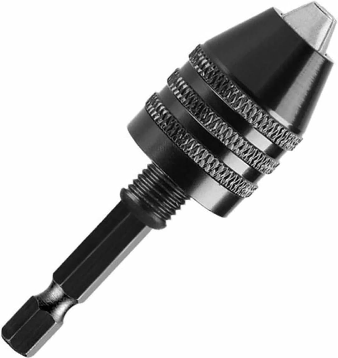 Mini mandrino autoserrante for trapano senza chiave - convertitore a cambio rapido con codolo esagonale da 1/4" 1 pcs(0.8-8mm)