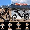 eAhora Juliet Pro 2 [2025 Upgraded] 43MPH 4400W Dual Motor Electric Bike 52V 70AH 220+Miles Long Range Step Thru Ebike Full Suspension Electric Mountain Bike, UL2849 #1