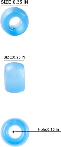 Miniatura 4 de 1000 cuentas acrílicas de poni de 0236 x 0354in verde