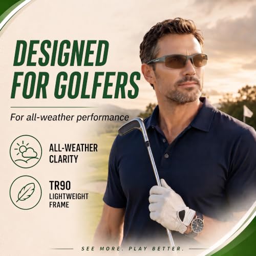 Image of maivnz Golf Sunglasses for Men Women, Golf Ball Finder Glasses, UV400