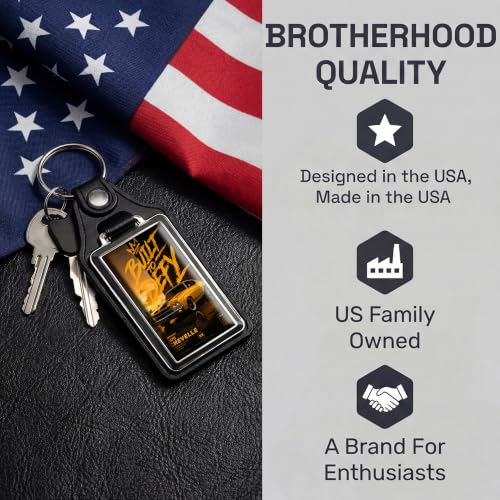 Image of Brotherhood Classic Car Key Chain for Chevelle - 1970 Built to Defy Gift