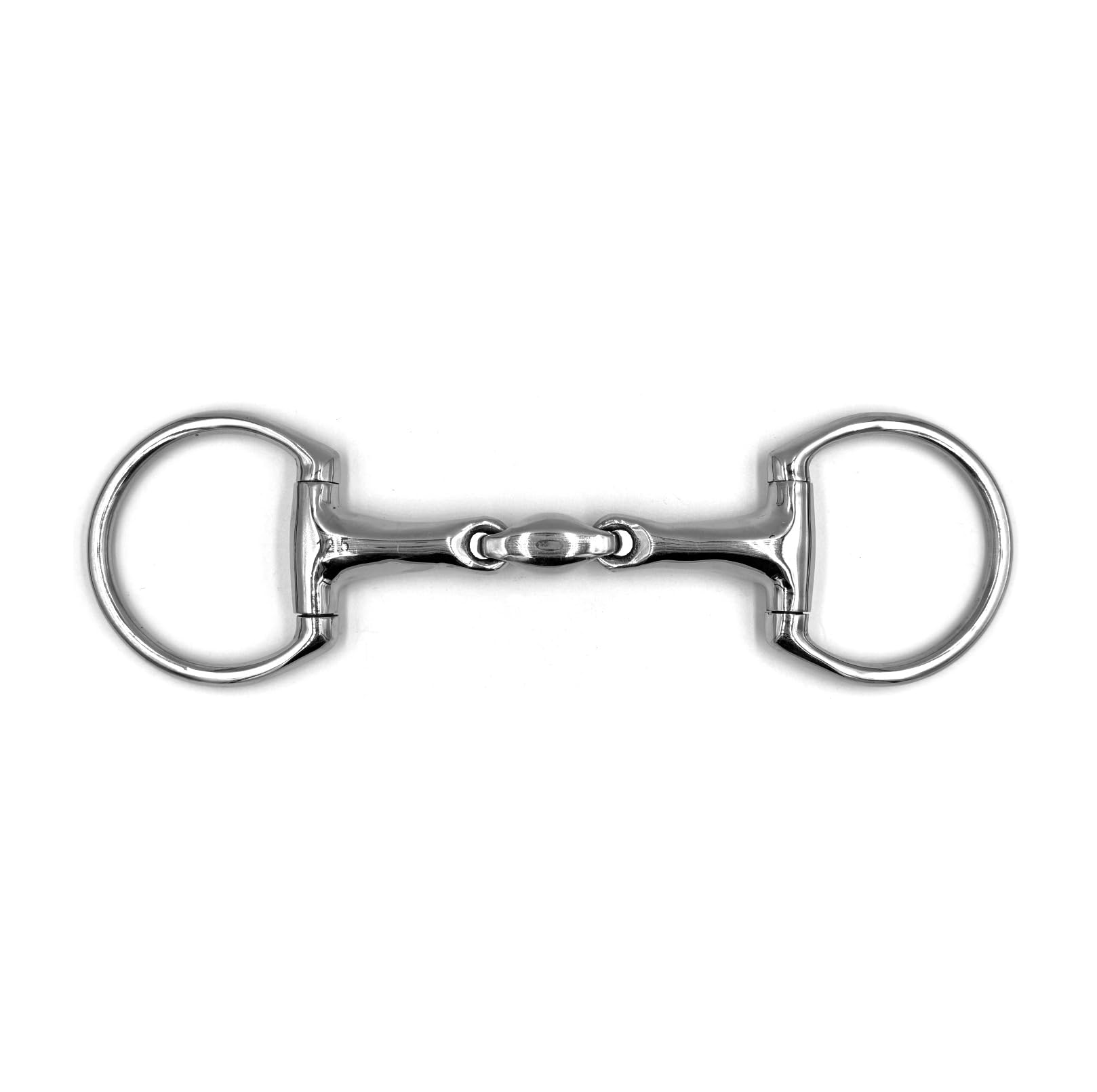 Equine Smile ES0113 Olive Head Bit Double Broken Stainless Steel Ring Diameter 70 mm Bit Thickness 20 mm (14.5 cm)