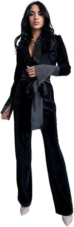 Womens 2-Piece Suit Jacket and Pants for Formal Wedding Dinner Tuxedos