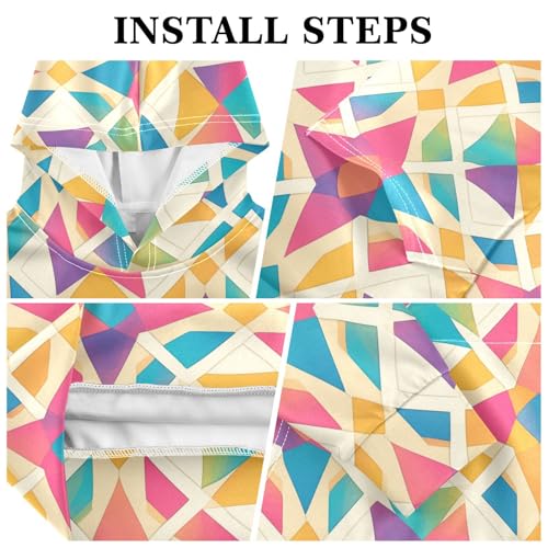 Yellow Star Kids Boys Girls Sweatshirt Crewneck Hooded Pullover Shirts with Kangaroo Pocket3