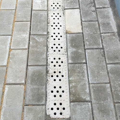 Kit de drain français robuste avec grille linéaire de 39 pouces