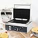 GXFCHYL 1500W Commercial Waffle Make 10 Grids Electric Waffle Iron Non-Stick Industrial Belgian Waffle Maker Machine Stainless Steel Temperature and Time Control for Restaurant Snack Bar