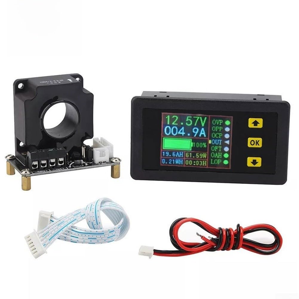 Hall Coulomb Meter 90V 100A LCD Bidirectional DC(300A)