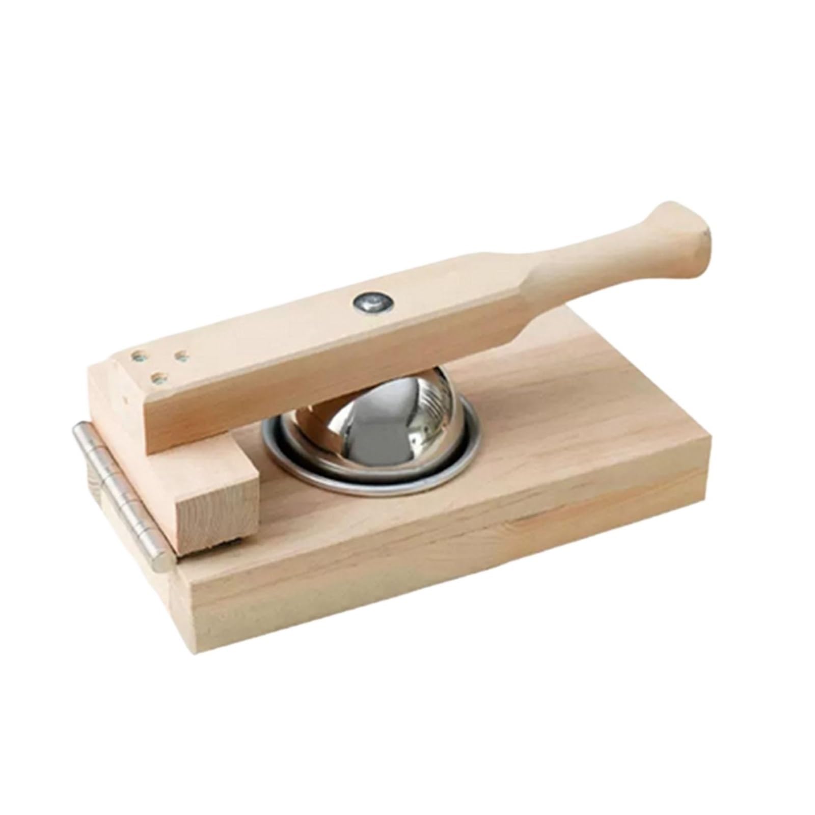 LCANALLYMS Dumpling maker, Wooden Dumpling Press Tool Mochi Maker Green Ball Wrapper Multiuse Fruit for Home Pancakes Pastry Cooking