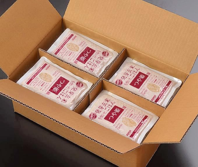 有機農園ファーミン つや姫 発芽玄米を炊いたごはん（３年以上 農薬・化学肥料不使用栽培の玄米を使用したレトルトパックごはん）