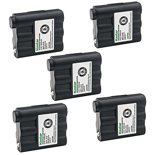 Kastar Cordless Battery 5 Pack Ni-MH 6V 1000mAh, Replacement Two-Way Radio Battery for Midland GXT-775 GXT-795 GXT720 GXT750 BATT5R BATT-5R LXT-210 LXT-303 Nautico NTI1VP GXT300 GXT400 GXT444 GXT450