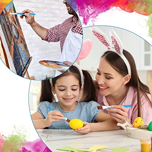 10 Pieces 3/4 Inch Flat Paint Brushes Acrylic Paint Brush Artist Craft Paint Brushes Watercolor Small Brush Bulk Painting Brush Art Detail Oil Brush For Kid Adult(Sky Blue,8.1 X 0.9 X 3/4 Inch) #TOP5