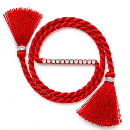Image of ZAVYA 925 Sterling Silver Designer Interlocked Beads Rhodium Plated Rakhi for Men