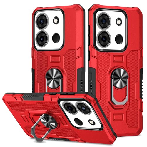 Coque Infinix Smart 7 antichoc avec anneau support PC rigide
