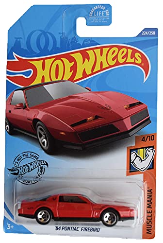 Hot Wheels 84 Pontiac Firebird rojo miniatura 1