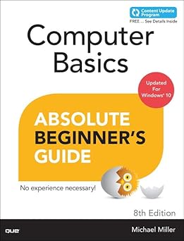 Amazon.com: Computer Basics Absolute Beginner's Guide: Windows 10 ...