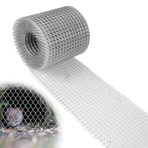 Vaileal Grillage Anti-Rongeur: 10cm x 6m Grillage métallique galvanisé, Maille Fine Protection Contre Campagnols, Lapins, Rats - pour Jardin, Clôture,...