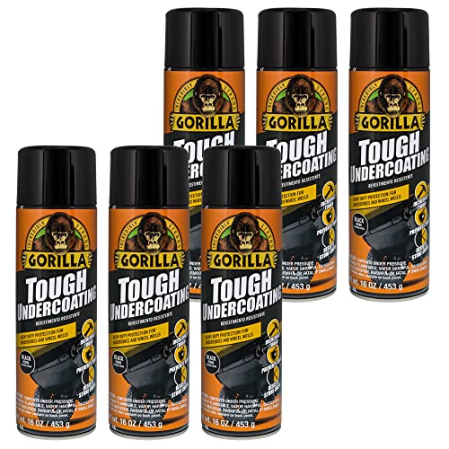 Gorilla Tough Undercoating Black - 16 Ounce Aerosol (Case of 6)