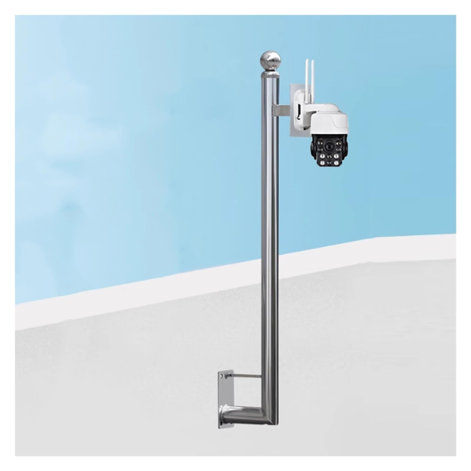 Support caméra mural anti-vibration en acier réglable 1,5m