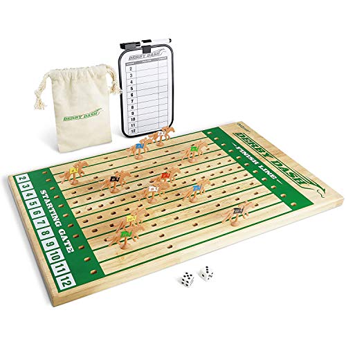 Juego de mesa Derby Dash carrera de caballos con dados y marcador miniatura 1