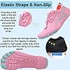 Bravover Unisex Water Shoes for Men Women with Five Toes Design Quick Dry Barefoot Aqua Shoes Ideal for Swim Pool Surf Beach Sea Activities Pink #4