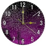 Dimensioni: diametro 25 cm x spessore 0,5 cm; quadrante dell'orologio da 25,4 cm con numeri grandi, garantisce una lettura chiara da qualsiasi angolazione.