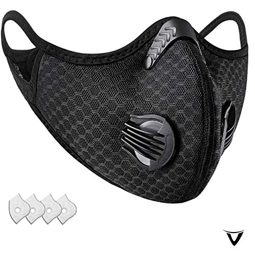Face Mask Mesh with Activated Carbon Filters Dust Mask Authentic for Woodworking Construction
