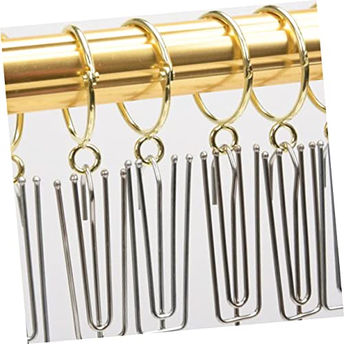 Anillos de cortina abiertos dorados para transformar la luz de tu salón familiar 6