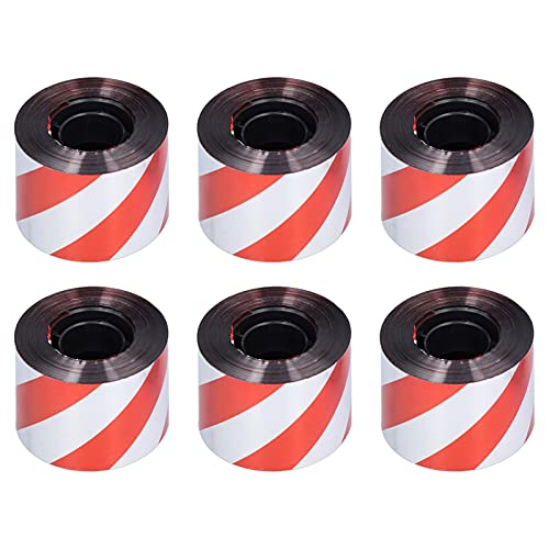 MEMEWOCA Cinta Reflectante Repelente de Aves, 6 Unidades, Cinta Repelente de Aves de Doble Cara en Color Plateado y Rojo para Jardines, viñedos y huertos; Cinta Reflectante para ahuyentar p