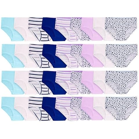 BILLIONHATS 36 Pieces of Wholesale Bulk Girls Cotton Colorful Panties Underwear Children, Mixed Assorted Sizes 4-14 Cover