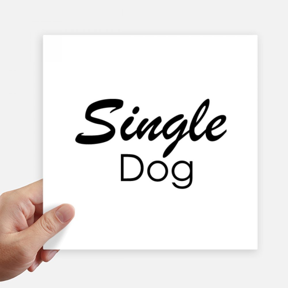 Sticker chien 20x20cm multicolore pour décorer une valise de voyage
