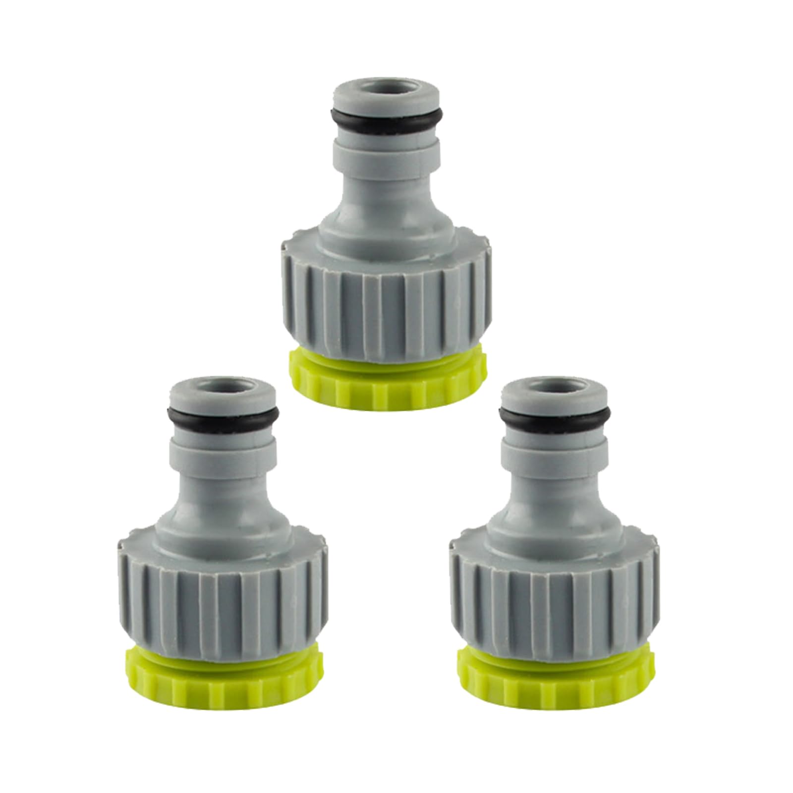 Kit De 3 Adaptadores De Grifo A Manguera 1/2" Y 3/4" | Conectores Universales Para Piscina, Jardín Y Cocina, Rosca Rápida Sin Fugas