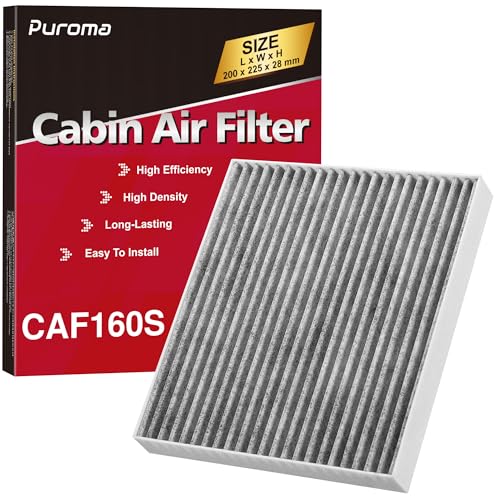 Puroma Cabin Air Filter with Activated Carbon, Compatible with CF12160, CAF1948P, Hyundai Kona...
