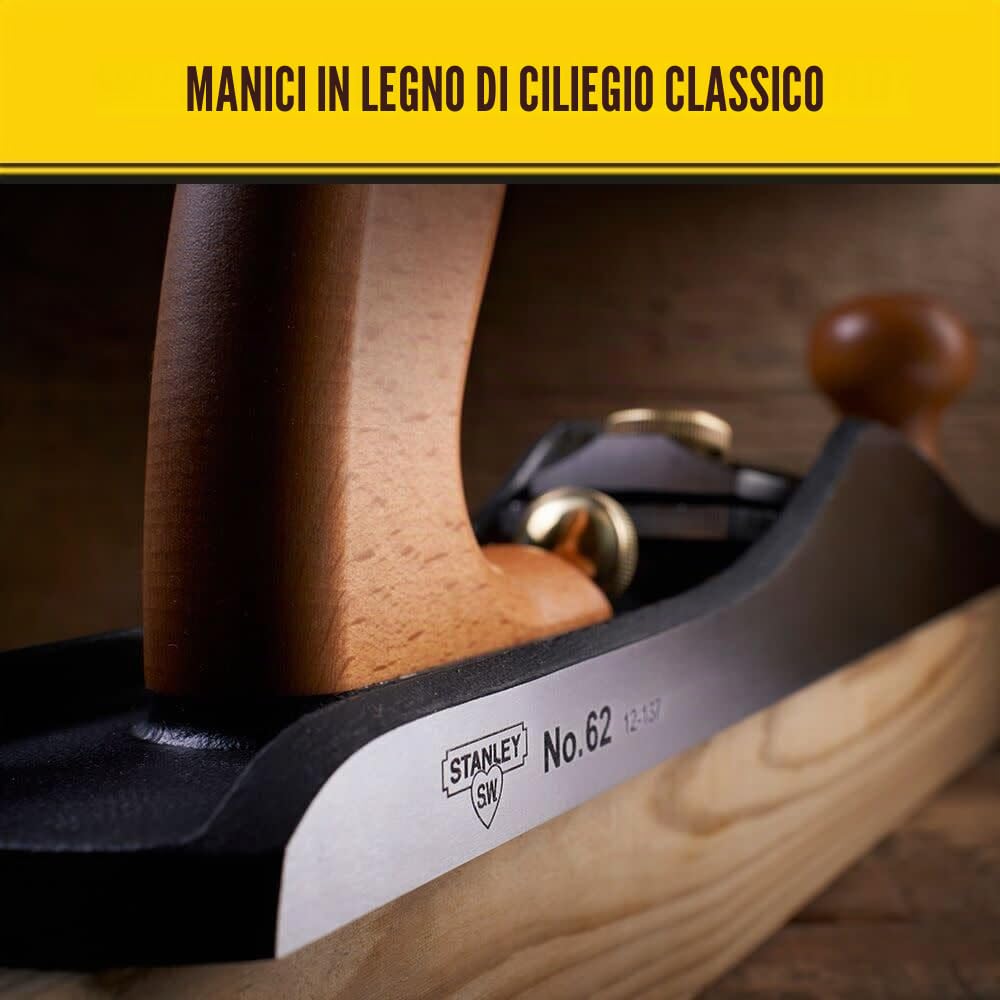 STANLEY Pialla manuale, No.62, jack ad angolo basso (12-137)