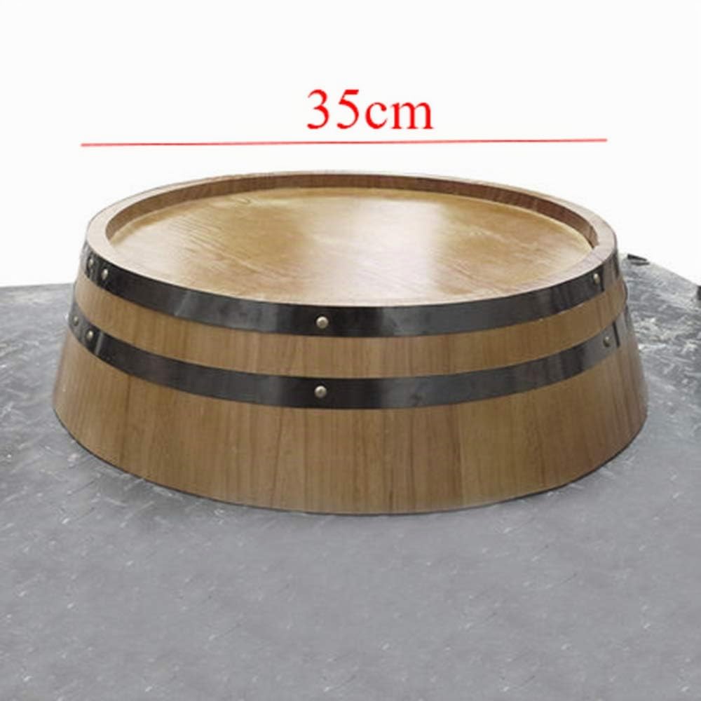 Couvercle de tonneau de vin en chêne et fond de tonneau - Décoration murale décorative - Idéal pour bar de vinification, accessoires de photographie de mariage | Tonneau de bière en bois massif