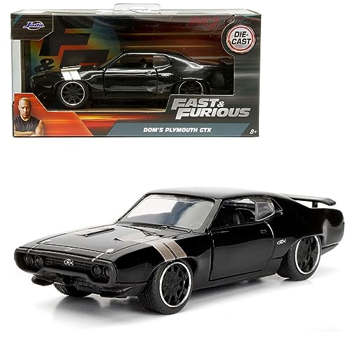 JADA Toys Auto a Escala 1:32 Plymouth GTX 1971 Negro