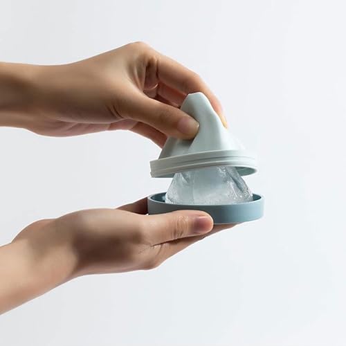 Miniatura 8 de STOBAZA Candy - 1 bandeja de liberación de silicona redonda de hielo con forma de bandeja de liberación de silicona con bandeja fácil de whisky,