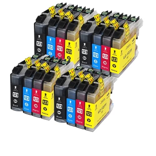 Cartouche LC123 encre compatible imprimante Brother MFC-J4610DW jet d'encre