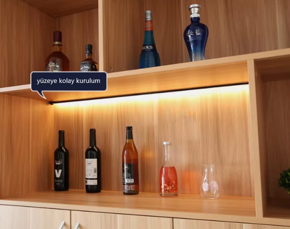 Dokunmatik 120cm Dim Edilebilir Tak Çalıştır Led Işık Mutfak, Dolap, Tezgah Altı, Duvar Dekoratif GeceLamba (GÜNIŞIK)
