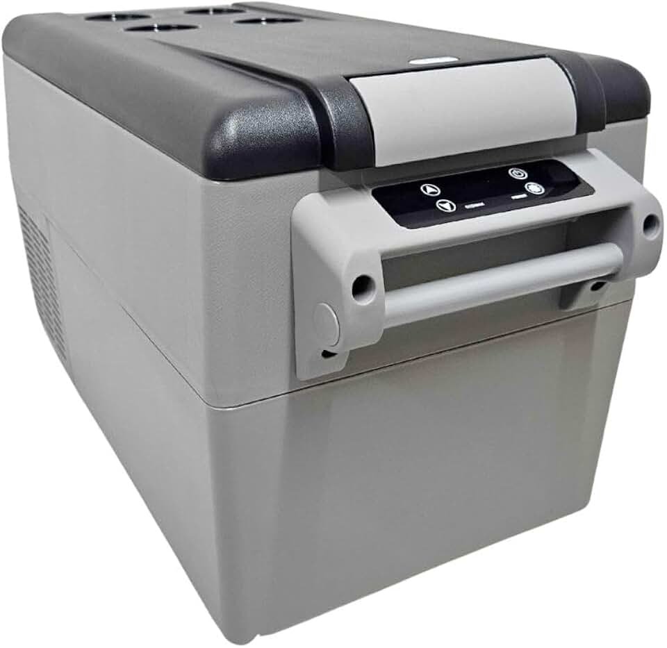 Geladeira Portátil Quadrivolt 35L 12V/24V 110V/220V Economico Baixo consumo Bluetooth Caminhão Carro Van Motohome