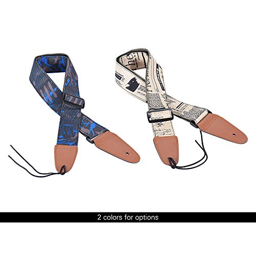 HUIOP Confortable réglable épaule de sangle de guitare en cuir synthétique termine pour Acoustic Folk Classique Guitares électriques Basse,sangles de guitare électrique - Les Beatles, Paul McCartney, John Lennon, RIngo Starr, George Harrison HUIOP Confortable réglable épaule de sangle de guitare en cuir synthétique termine pour Acoustic Folk Classique Guitares électriques Basse,sangles de guitare électrique – Image 5